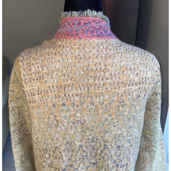 Free People Sz M Desert Drifter  Duster Cardigan Wool Gypsy Boho Southwestern - Picture 9 of 14